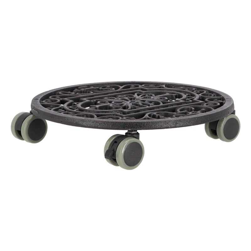 Esschert Design Plant Trolley - Cast Iron Round - Image 2
